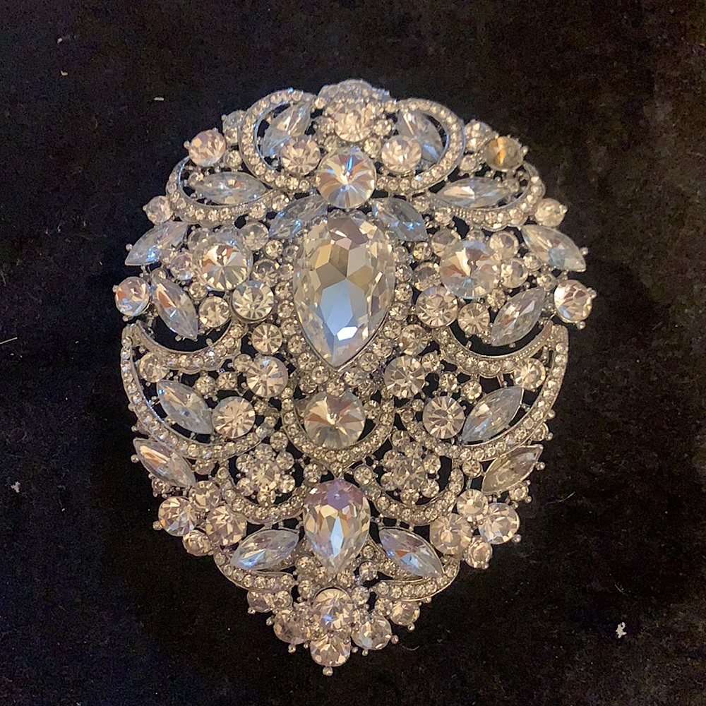 Brooch, Large Crystal Brooch